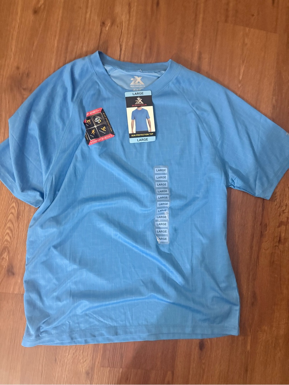 ZeroXposur Light Blue Short Sleeve Performance Tee